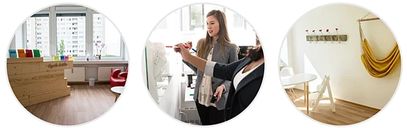 Drei Bilder für Partnerpraxen